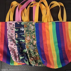 Sacs fourre-tout pour enfants, Sac à provisions pour enfants, Cartable, Singe, Dino, Troll, Arc-en-ciel