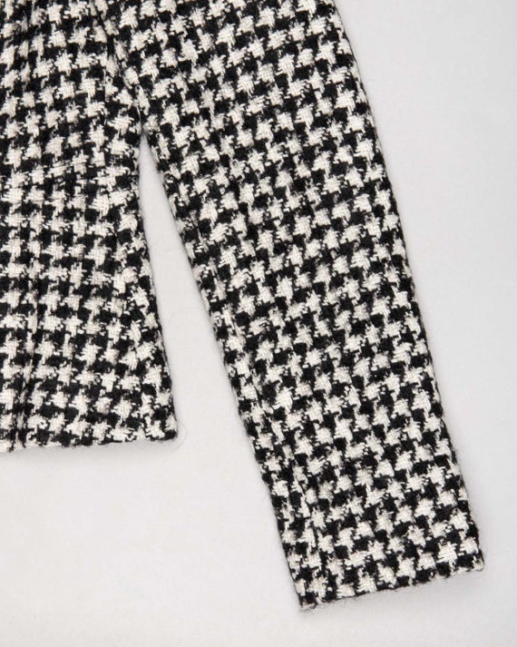 Max Mara Black and White Dogtooth Check Regular Fit L… Gem