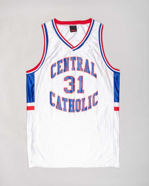 WILSON WHITE CENTRAL Catholic Oversized Fit Basketball Jersey - Etsy