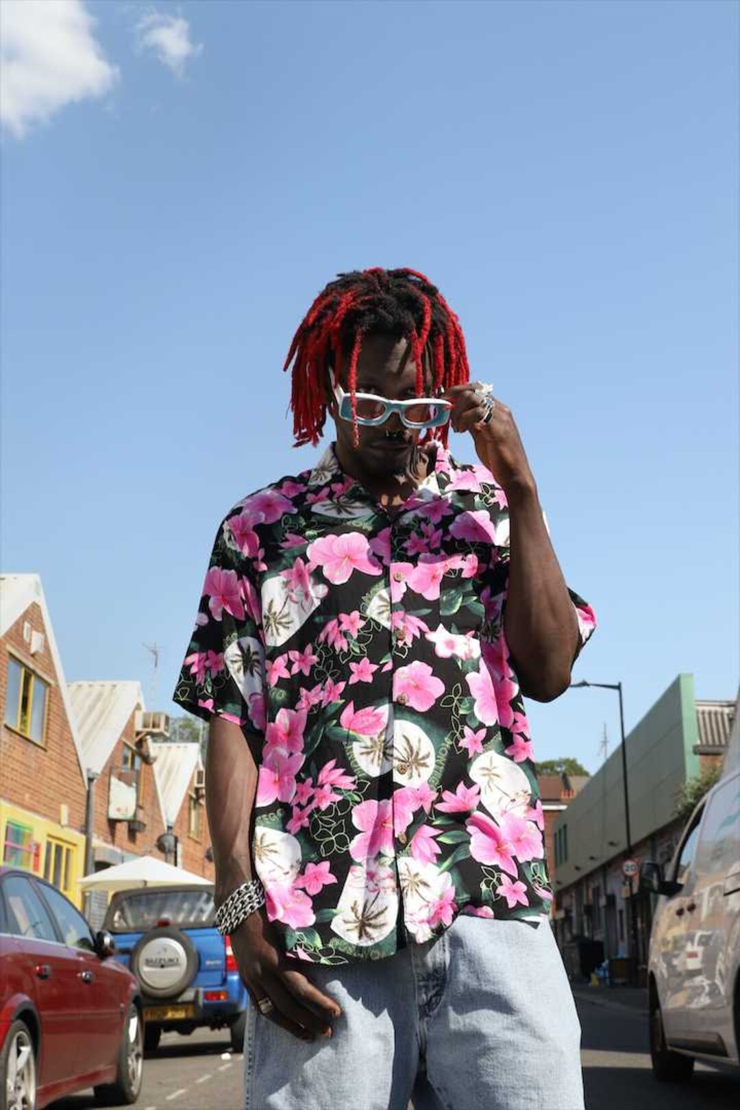 Flower Spot Black Hawaiian Shirt