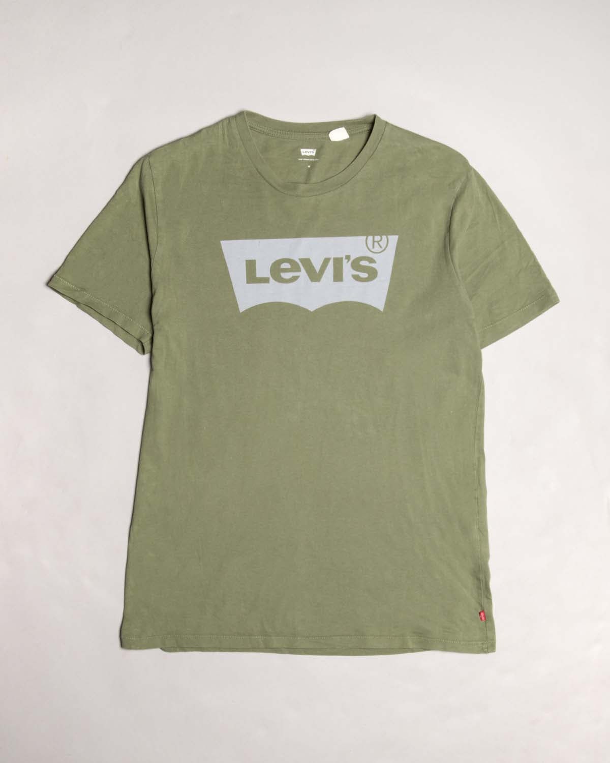 Levi's Olive Short Sleeved Round Neck Regular Fit T-shirt - Etsy