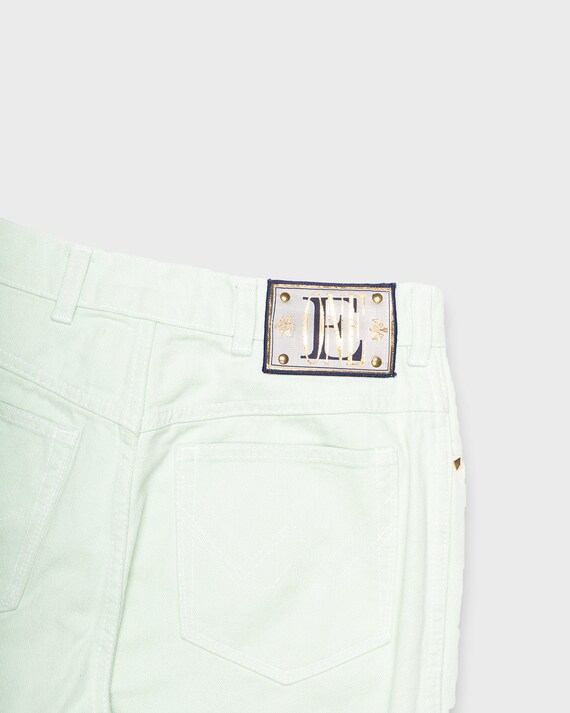 Escada high waisted pastel green jeans Gem