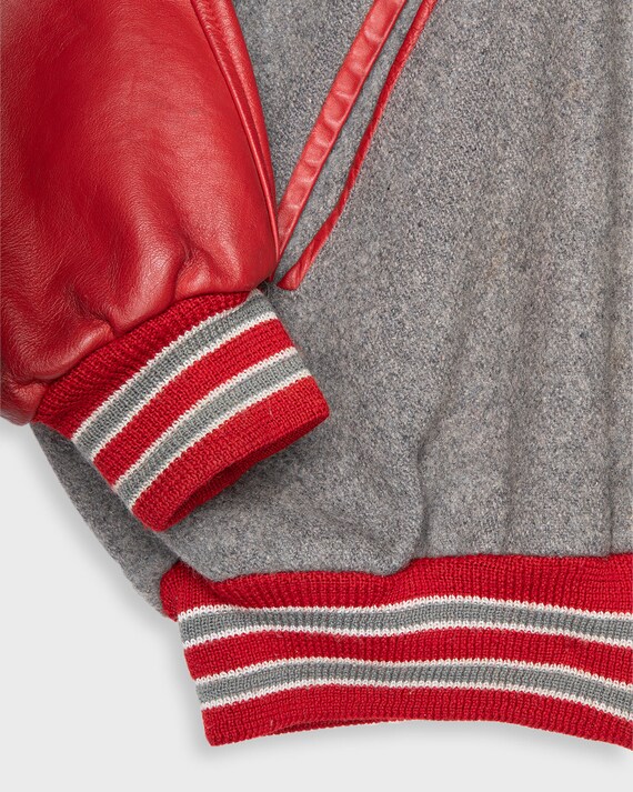 Grey and hotsell red jacket