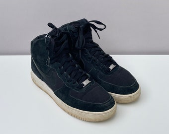 nike air force 1 black suede high