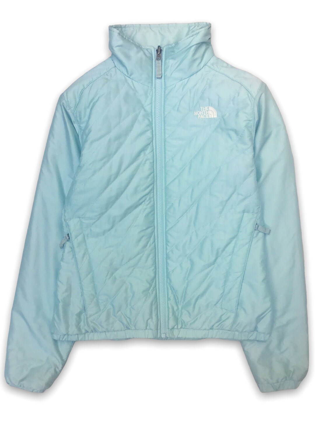 The North Face Mint Green Quilted Jacket Etsy
