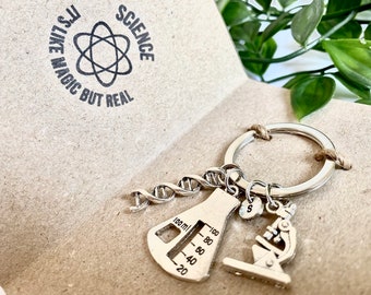 SCIENCE enamel key holder  + greeting card // geekery, science phd, chemistry