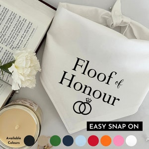 Floof of Honour Dog or Cat Wedding Bandana, Wedding Announcement Dog Bandana, Special Occasion, Photo Op