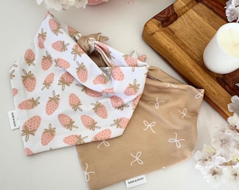 Berries and Bows Reversible Dog Bandana