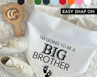 I'm Going to Be a Big Brother Dog Bandana, Baby Shower, Baby News Snap-on Bandana, Pregnancy Announcement, Gender Reveal