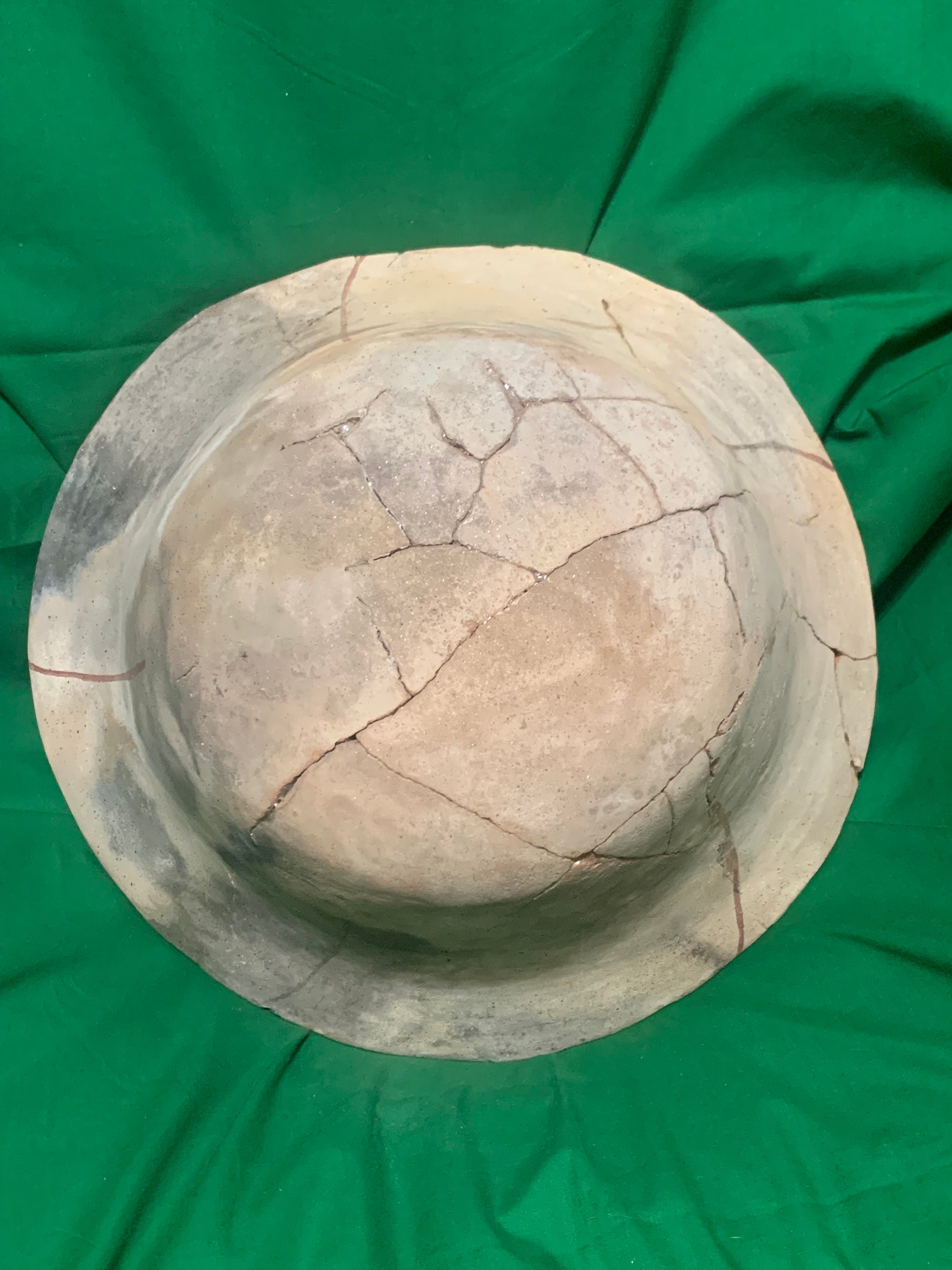 Native American Prehistoric Hohokam Sacaton Redonbuff Pottery Large