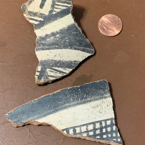 Prehistoric Pottery Shards - Salado - Gila Polychrome - Anasazi