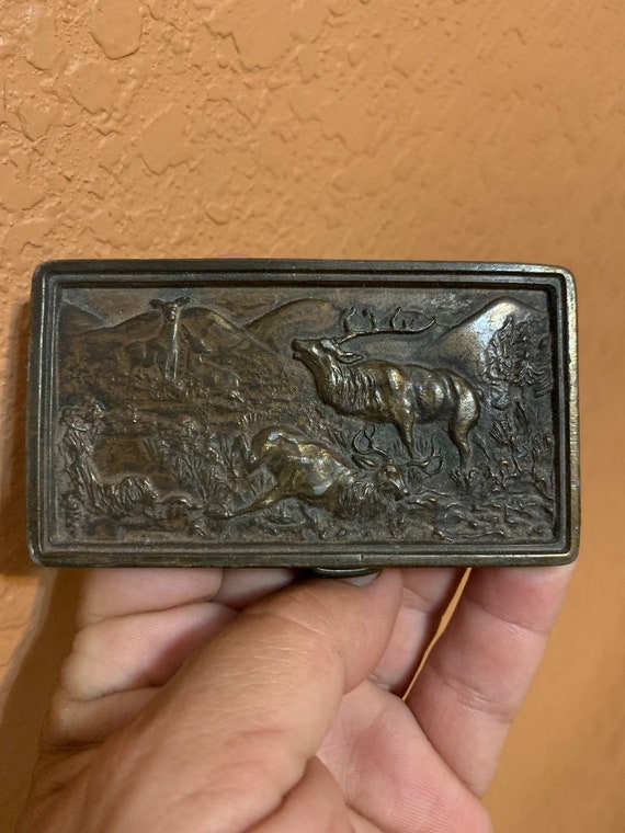 Vintage Bergamot Brass Works 1983 eagle belt buckle a