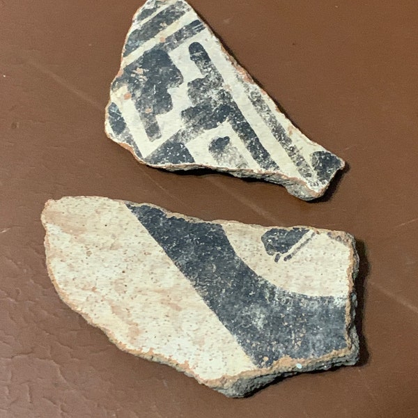 Prehistoric Pottery Shards - Salado - Gila Polychrome - Anasazi