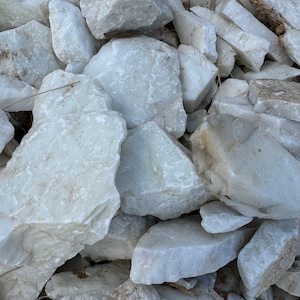 White Marble - Arizona -  Raw Rough Rocks Tumbling Stones - Bulk Wholesale - Healing Crystals -  Minerals