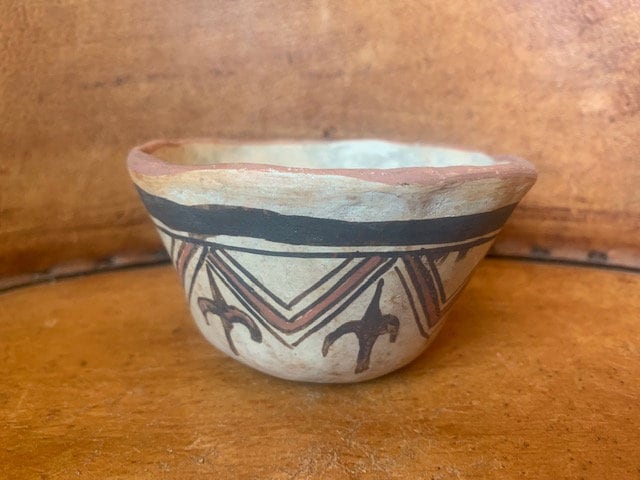 Rare Native American Hopi Polacca Polychrome Pottery Cup