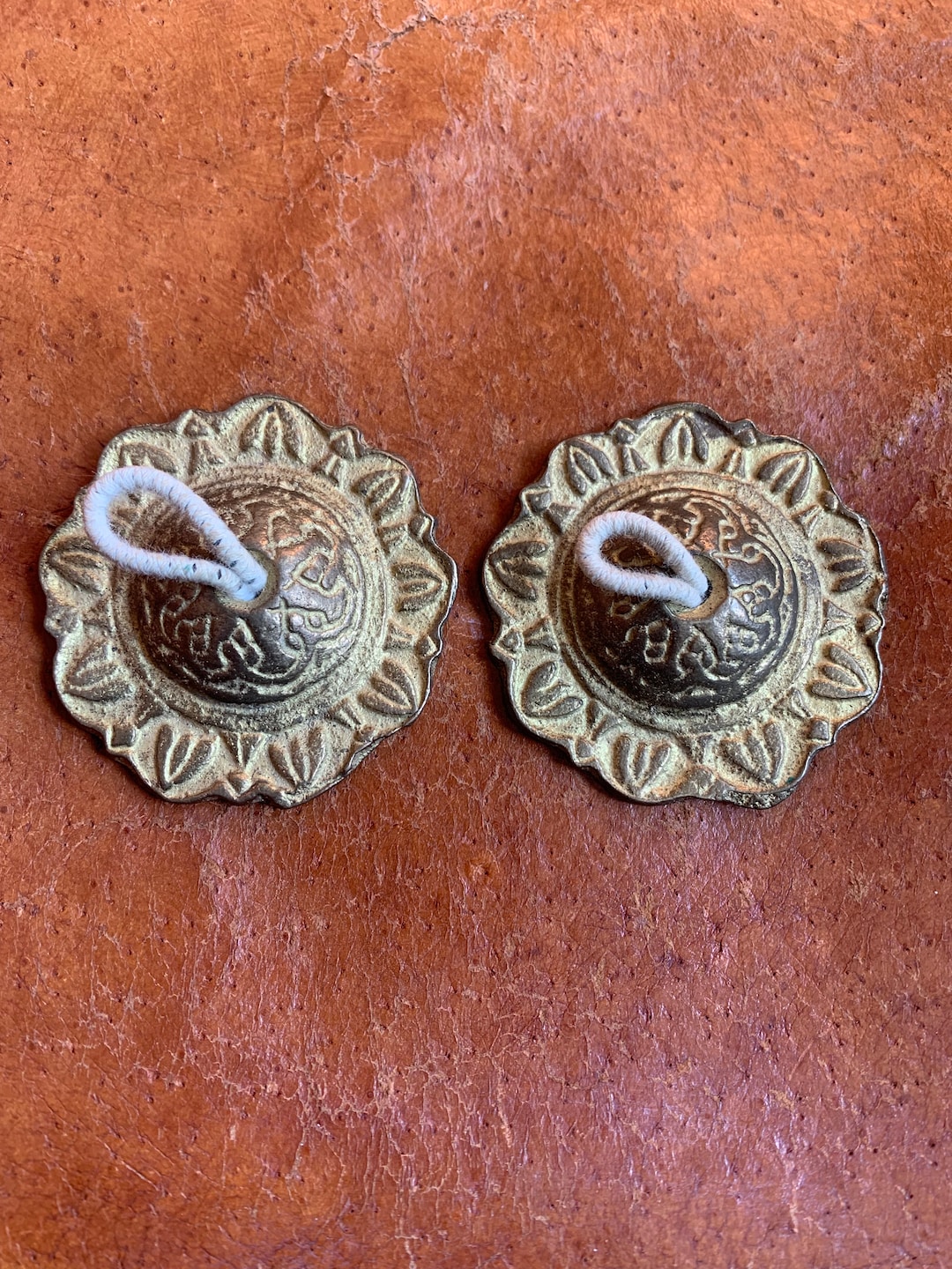 Vintage Syrian Brass Finger Cymbals Etsy