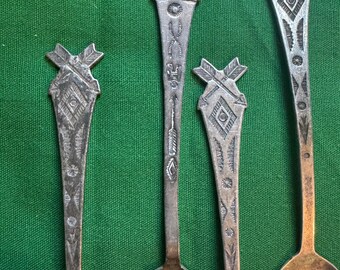 Navajo Fred Harvey Era Salt Spoons - Set of 6 - Etsy