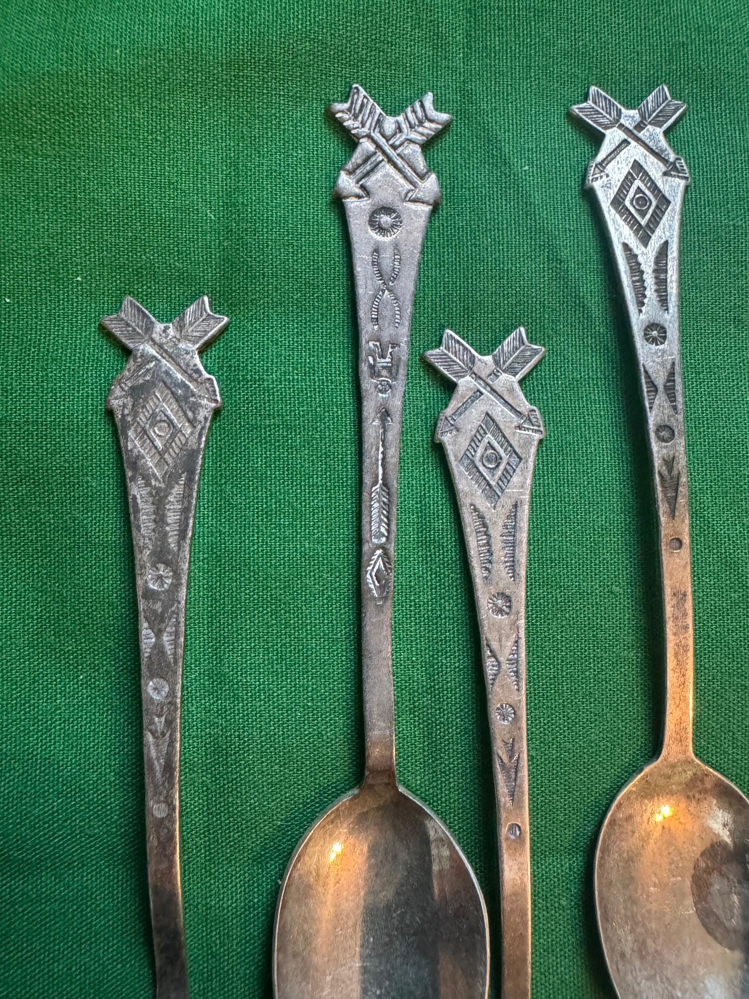 Navajo Fred Harvey Era Salt Spoons - Set of 6 - Etsy