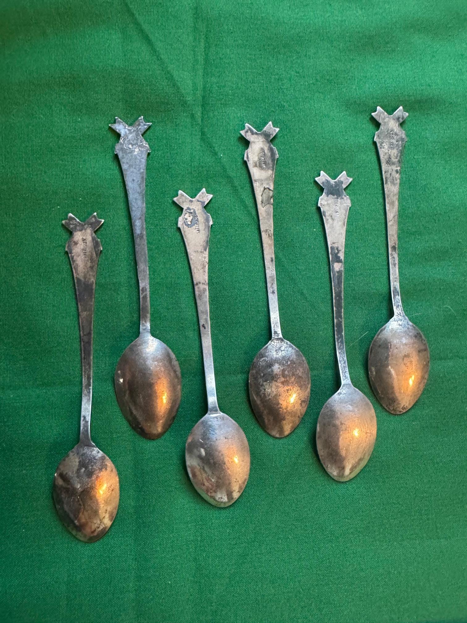 カトラリー(スプーン等) Vintage Fred Harvey Navajo Spoon Brooch Navajo Fred Harvey Era Salt Spoons - Set of 6 - Etsy New Zealand