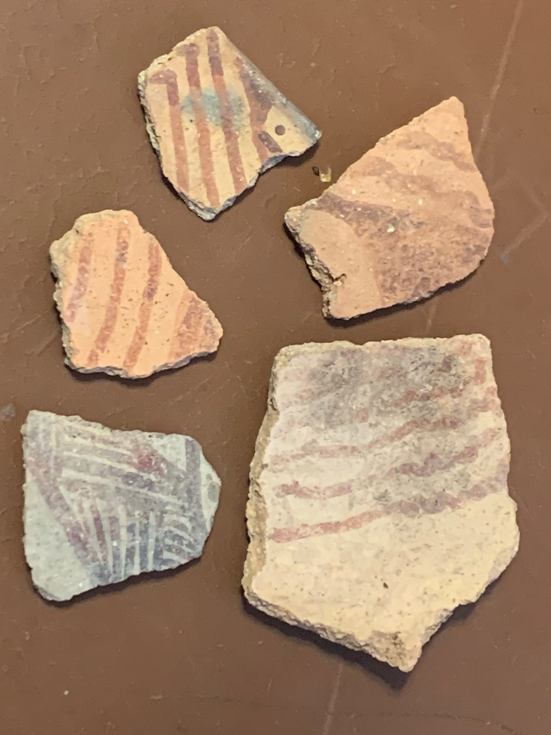 5 Prehistoric Hohokam Rincon Phase Native American Pottery Shards