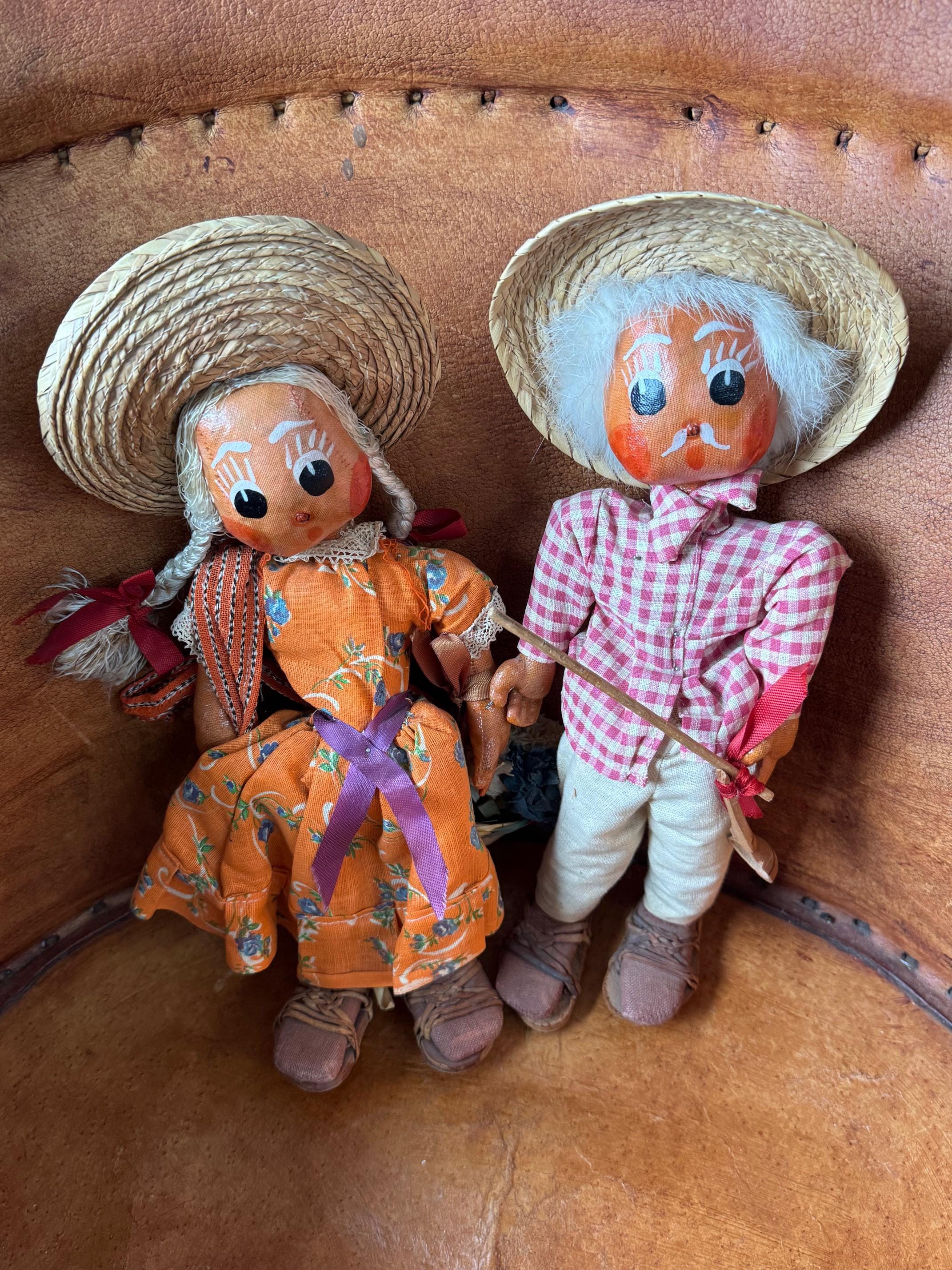 貴重 パピエマシェ ペーパー ドール 人形 メキシコ 民芸品 置物 アンティーク 貴重 パピエマシェ ペーパー ドール 人形 メキシコ 民芸品 置物