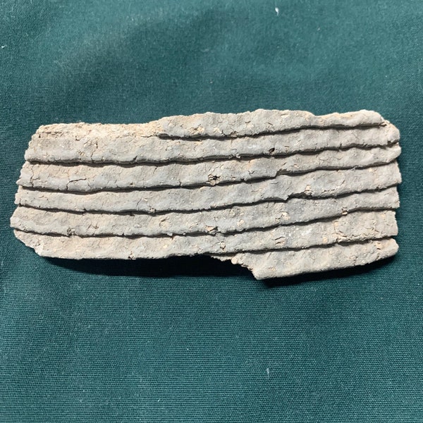 Prehistoric Anasazi / Mogollon Cibola Corrugated Whiteware  Native American Pottery Shard Artifact Arizona #201633