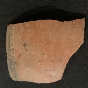 Förhistorisk Mogollon Tularosa Fillet Rim Indiansk keramikskärva Artefakt Arizona (1520)