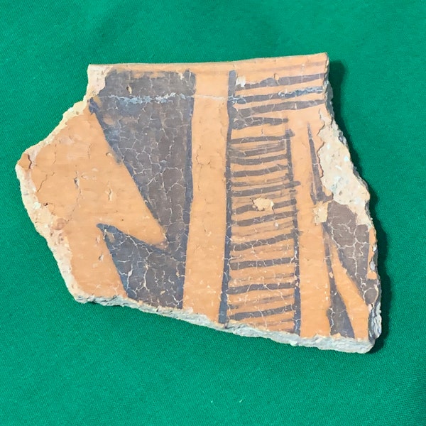 Prehistoric Anasazi / Mogollon St. Johns Polychrome Native American Pottery Shard Artifact Arizona