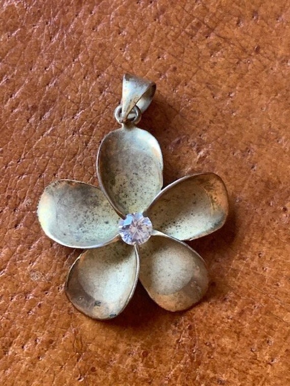 Sterling Silver Flower Pendant