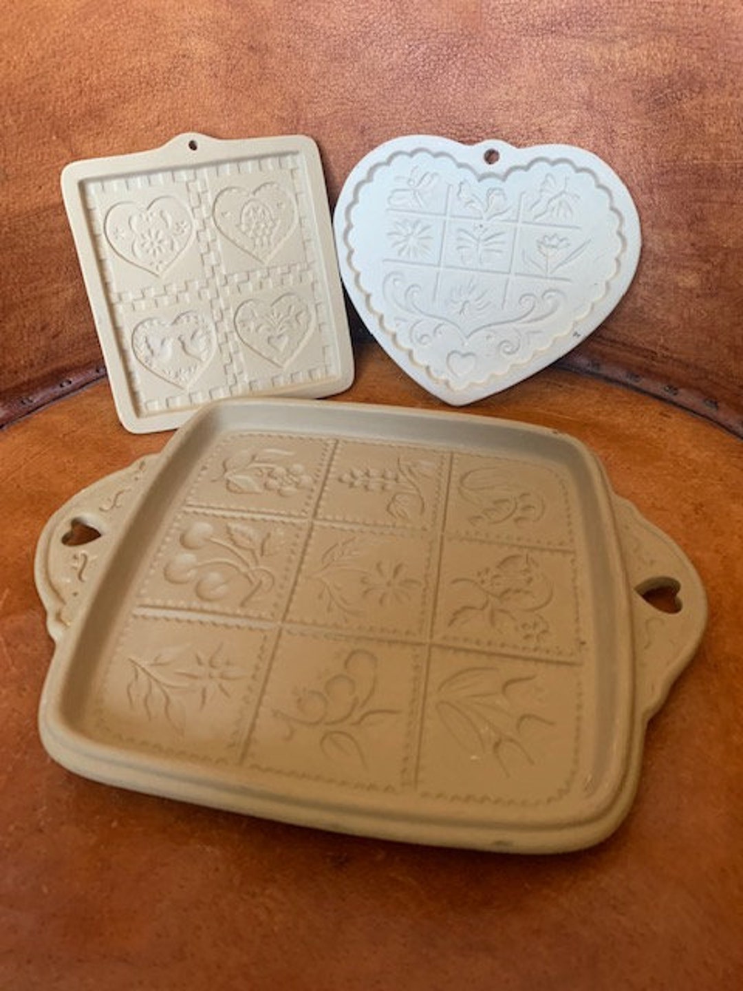 The pampered chef brown bag cookie art American folk art series 1985 1988 cookie  molds for Sale in Wildomar, CA - OfferUp