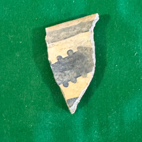 Prehistoric Anasazi Holbrook A Black-on-White Native American Pottery Shard Artifact Arizona