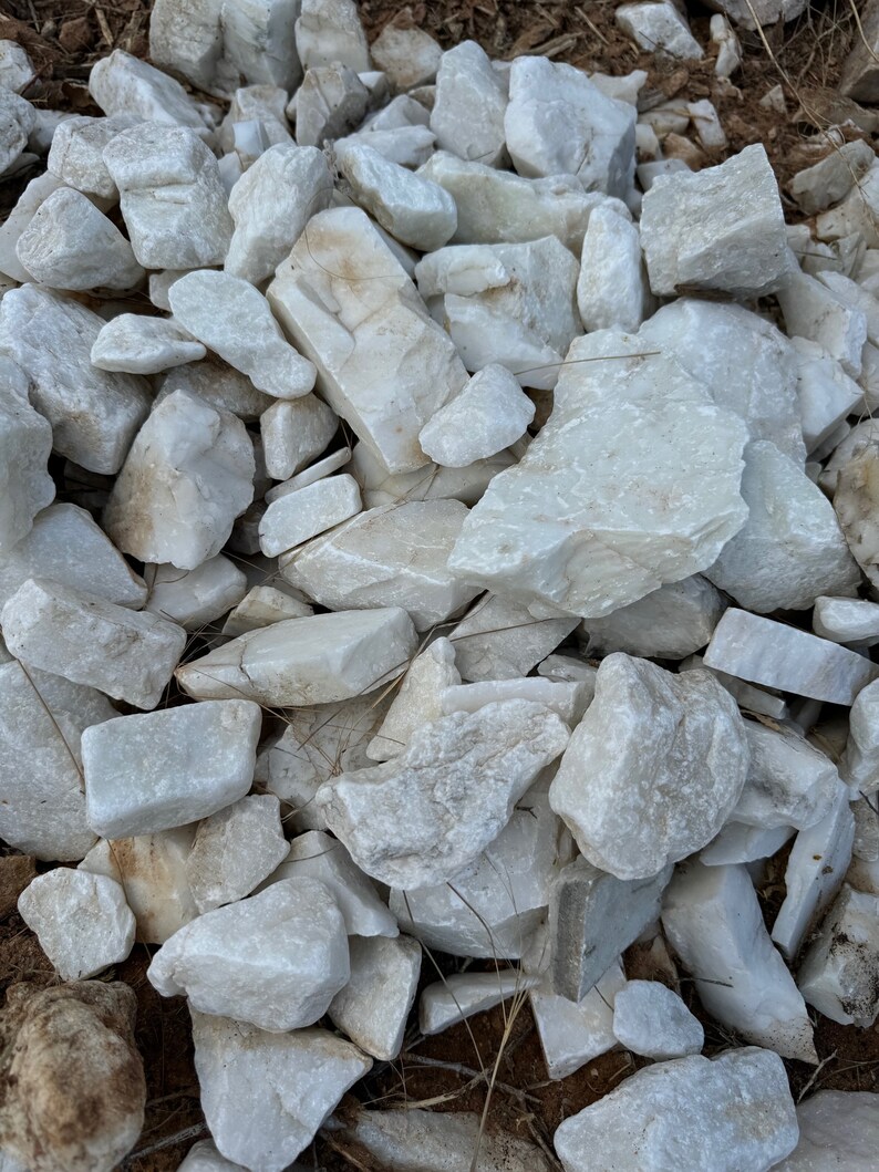White Marble - Arizona - Raw Rough Rocks Tumbling Stones - Bulk ...