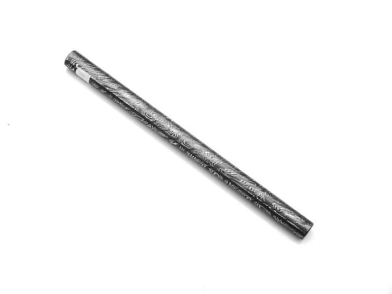 手鍛造ダマスカス鋼ロッド – 約200 x 13 mm | Azzuro Design ジュエリーメイキング＆クラフト 画像 5