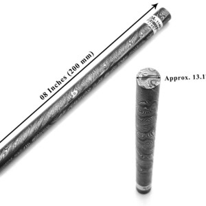 手鍛造ダマスカス鋼ロッド – 約200 x 13 mm | Azzuro Design ジュエリーメイキング＆クラフト 画像 1
