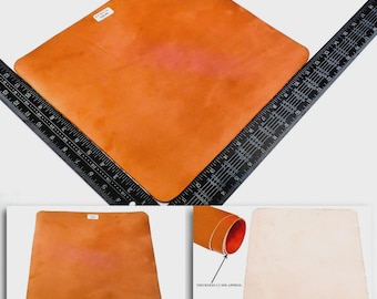 サドルタン牛革：厚さ2.5mm、ツールングクラフトスクエア（30 x 30 cm）