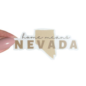 Home means Nevada Sticker