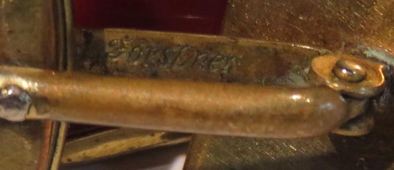 Vintage Forstner, RED,Rectangular,Cuff links,deep… - image 4