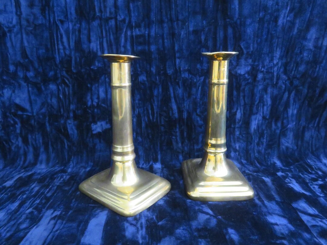 Vintage Brass Candlesticks, 6 Inches High, Beautiful Original Patina ...