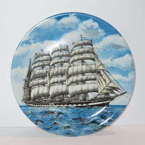 Vintage ‘Krusenstern’, Wood & Sons, 9 7/8” Plate, Burslem, England, No chips!