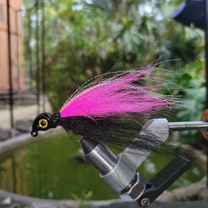 Custom 2 Color Bucktail Jig 1/4oz Minnow Head