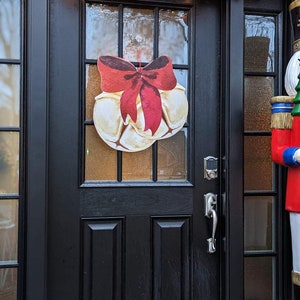 Sleigh Bells | Christmas | Santa | Door Art | Door Hanger | Decor