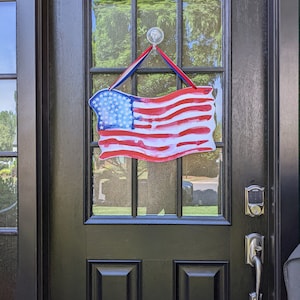 Flag | USA | Door Art | America | Front Door | Door Hanger | Door Wreath