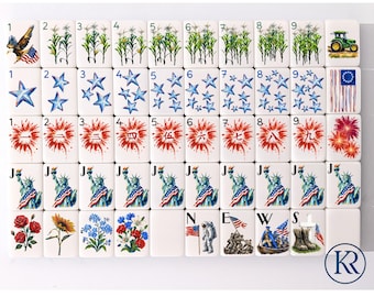 Patriotic Mahjong Set PRINTED