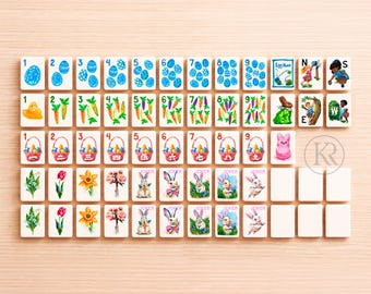 Easter Garden Mahjong Set PRINTED