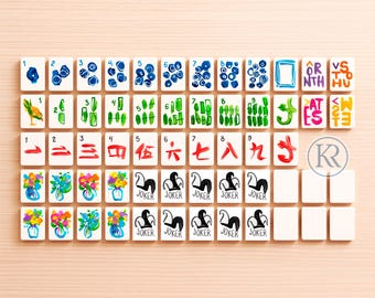Abstract Mahjong Set PRINTED