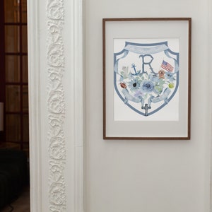 Watercolor Crest | Family | Heritage | Art