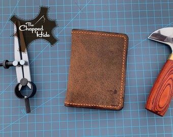 3 Pocket Money Clip Wallet - Copper stitching