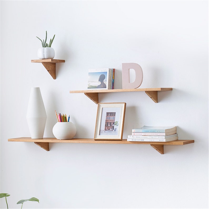 Floating Shelves Rustic Wood Wall Storage Shelves Long - Etsy