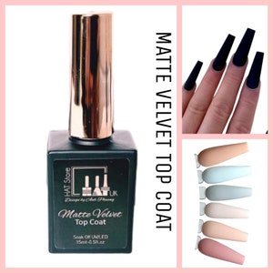 Matte velvet top coat