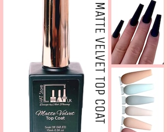 Matte velvet top coat